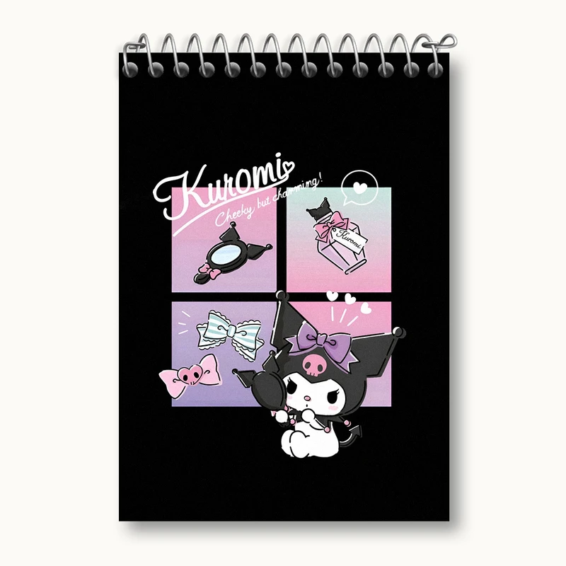 دفتر یادداشت 50 برگ خندالو طرح کرومی (Kuromi) کد N4817