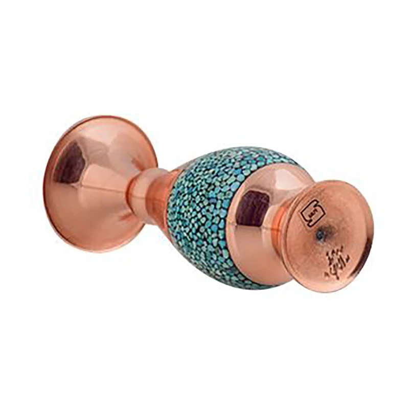 عکس شماره 4 : گلدان فیروزه کوبی آقاجانی مدل صراحی کد 16