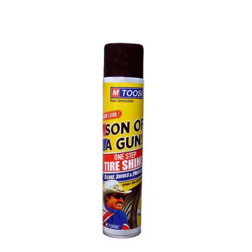 اسپری براق کننده لاستیک ام طوسی مدل shine حجم 650 میلی لیتر