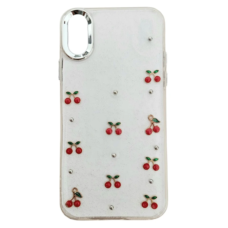 کاور مدل رزینی شاین طرح گیلاس مناسب برای گوشی موبایل اپل iphone X / XS 