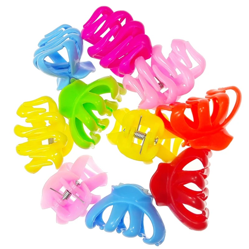 کلیپس مو دخترانه مدل Y448 بسته 10 عددی