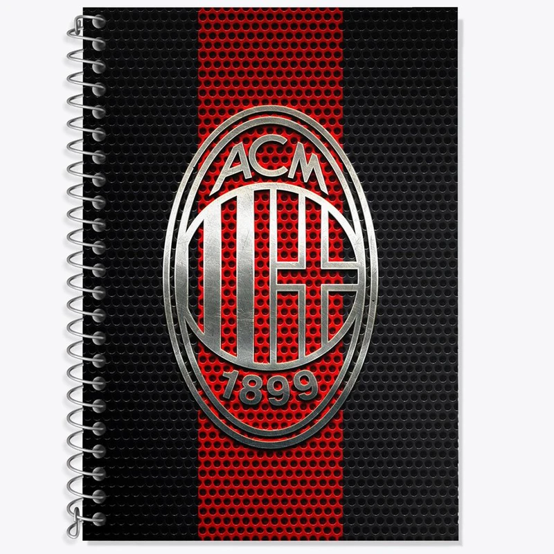 دفتر زبان 50 برگ خندالو مدل دو خط طرح باشگاه آث میلان کد 27256