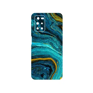 MAHOOT Turquoise marblewith golden streaks Cover Sticker for Xiaomi Redmi Note 11 4G