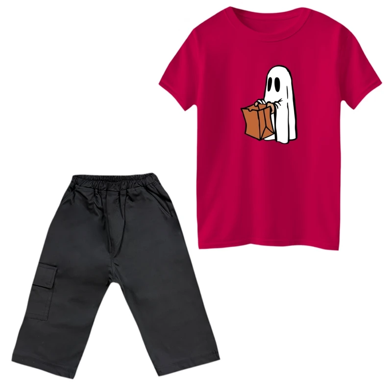 ست تی‌شرت و شلوارک پسرانه مدل روح