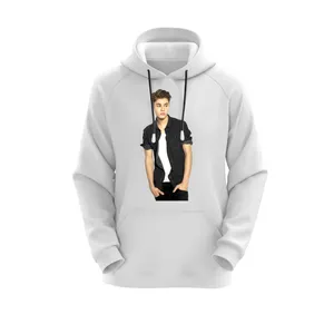 هودی زنانه مدل جاستین کد J194 رنگ سفید