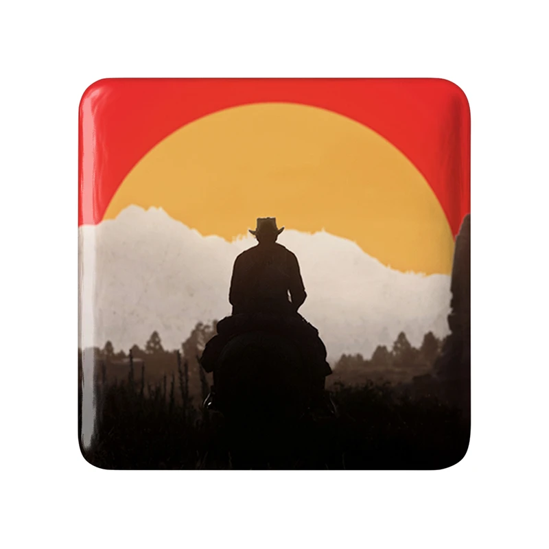 مگنت خندالو طرح بازی رد دد Red Dead مدل مربعی کد 30131