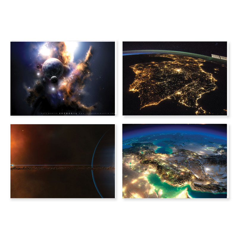 پوستر طرح فضا کد A-1993 مجموعه 4 عددی