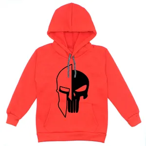 هودی پسرانه مدل اسکلت W11 رنگ قرمز