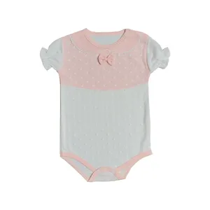 بادی آستین کوتاه نوزادی مدل سارا