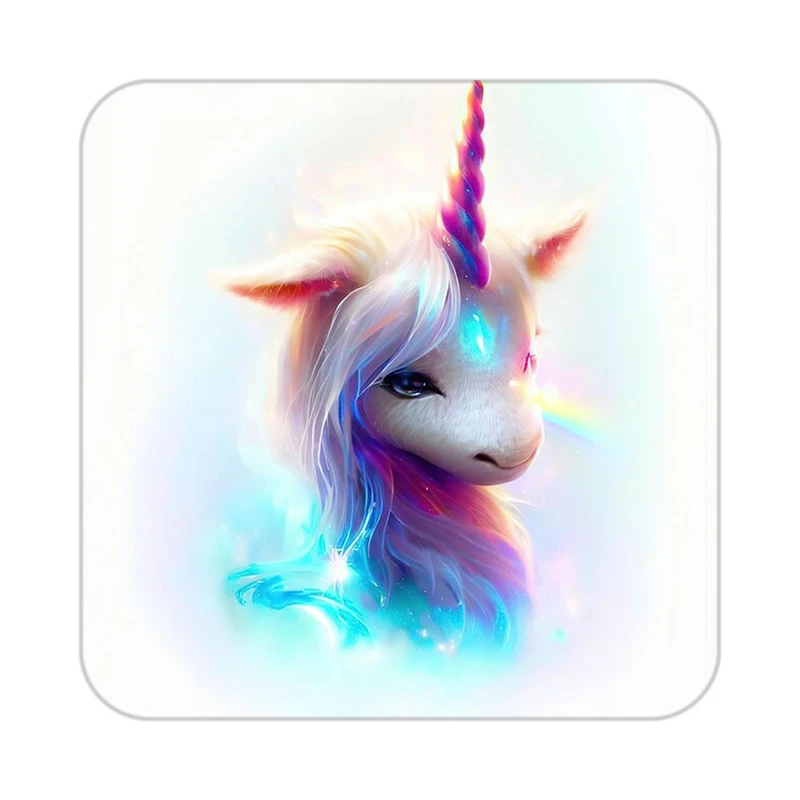 زیر لیوانی کاکتی طرح اسب تک شاخ و یونیکورن مدل mp33197