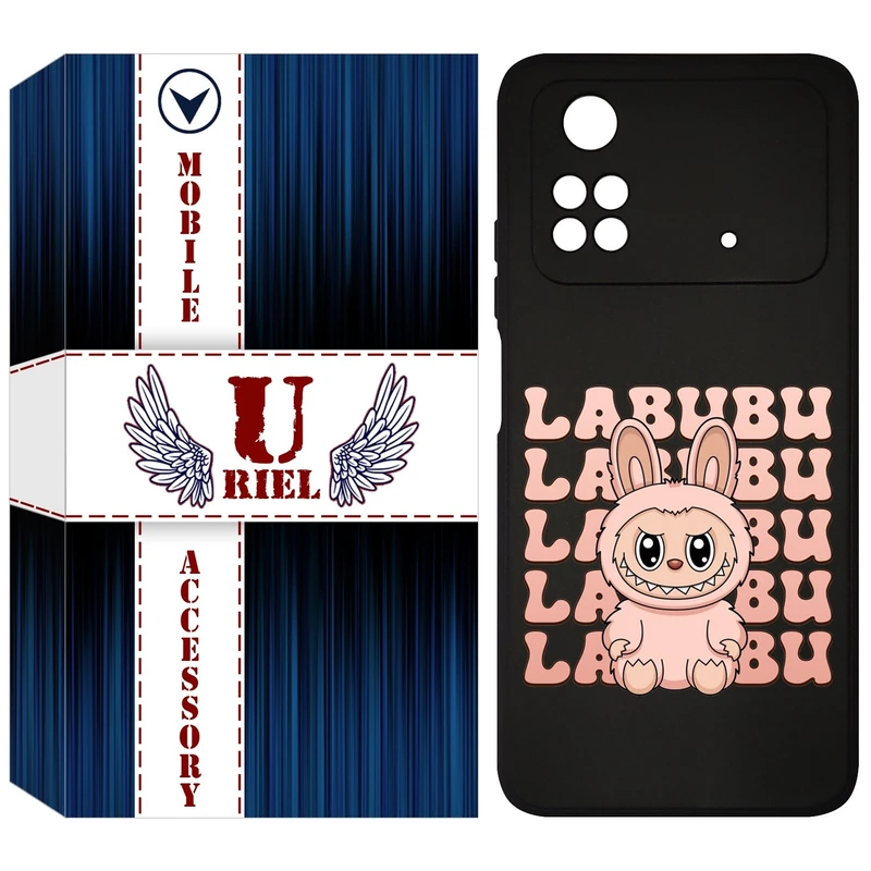 کاور یوریل قاب مدل KSH کد 133 طرح عروسک لبوبو مناسب برای گوشی موبایل شیائومی Poco M4 Pro 4G