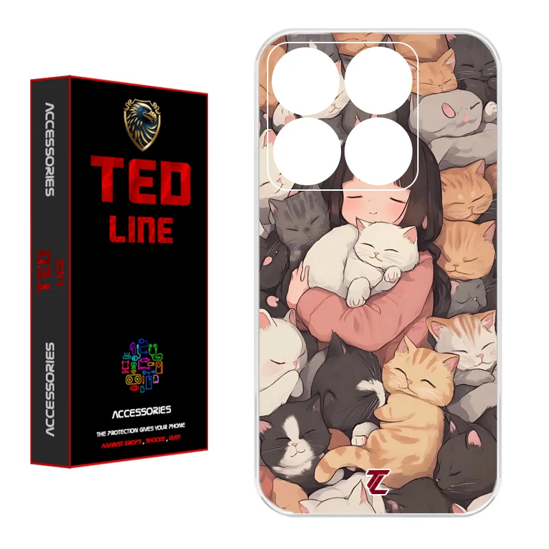 کاور تدلاین طرح گربه کد 1171 مناسب برای گوشی موبایل شیائومی Mi 14T / 14T Pro