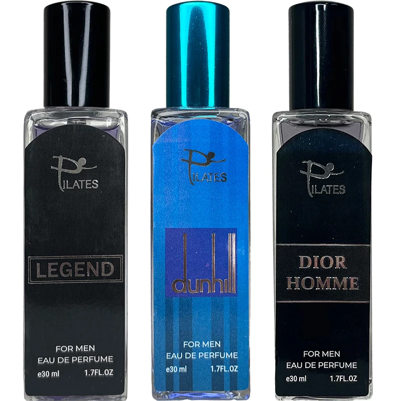 عطر جیبی مردانه پیلاتس مدل لجند دیور دیزایر بلو حجم 30 میلی لیتر بسته 3 عددی