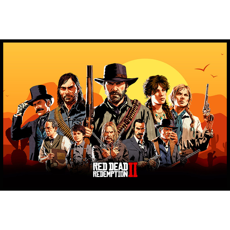 ماوس پد مخصوص بازی طرح Red dead 2 مدل 171819