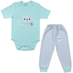 ست بادی و شلوار نوزادی مانینی مدل خرس