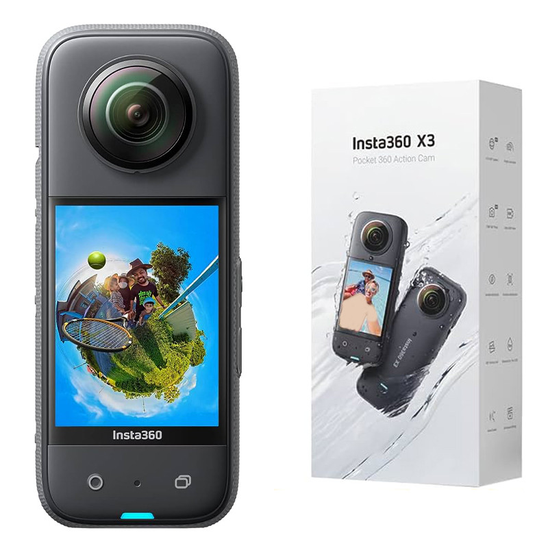 دوربین فیلم برداری ورزشی اینستا 360 مدل x3 به همراه باتری