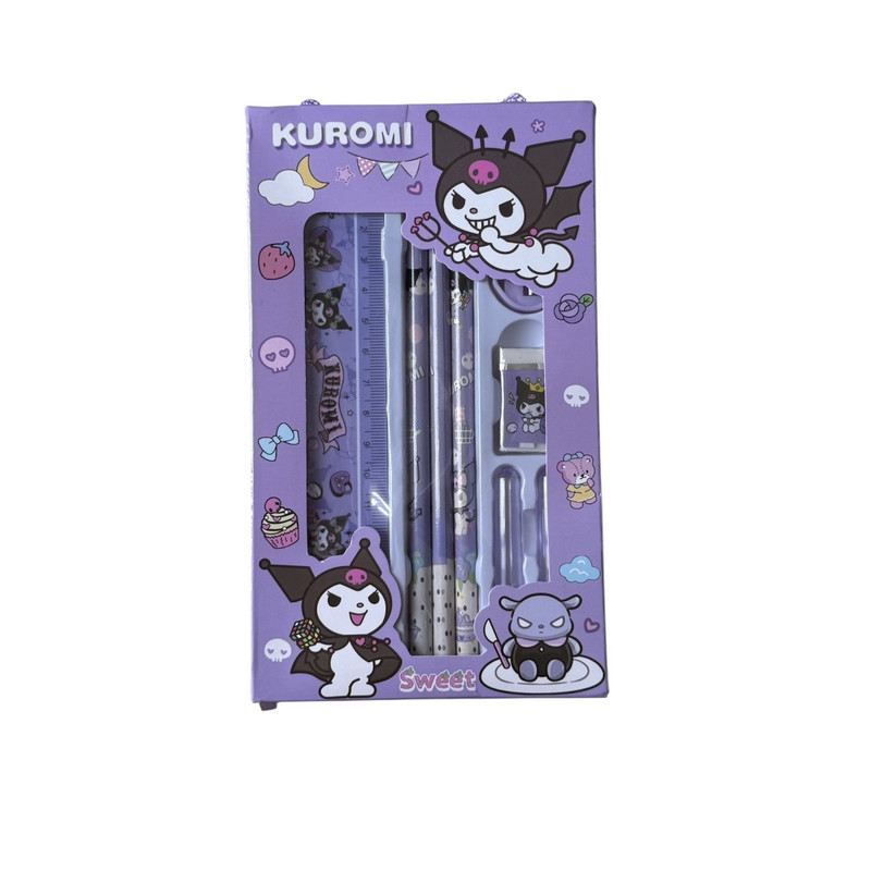 بسته لوازم تحریر مدل کرومی مجموعه ۸ عددی