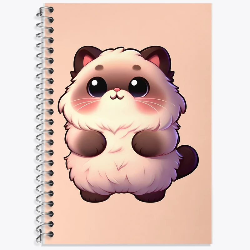 دفتر نت موسیقی 50 برگ خندالو طرح گربه کیوت کد F7752