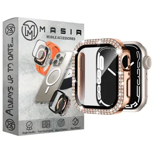 Masir Diamond 2Lines Cover For Apple Watch Series 7 / 8 / 9 45mm