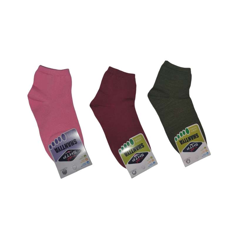 جوراب ساق کوتاه مدل Hutabek بسته 3 عددی