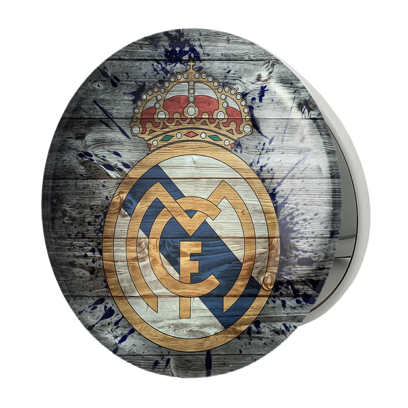 آینه جیبی خندالو طرح باشگاه رئال مادرید مدل تاشو کد 26377 