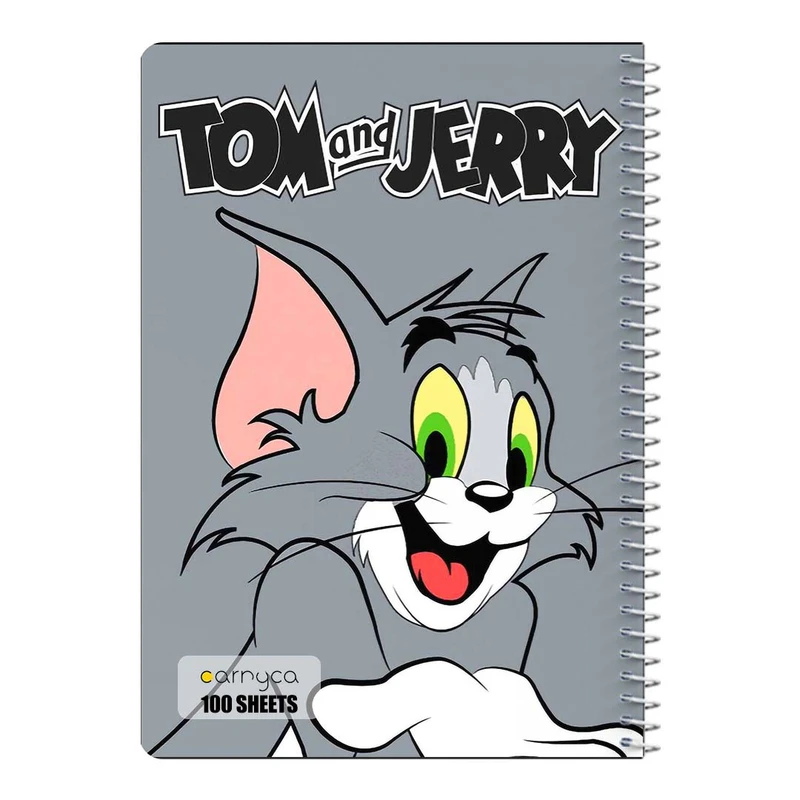 دفتر مشق 100 برگ سیمی کارنیکا طرح تام و جری tom & jerry کد 68289