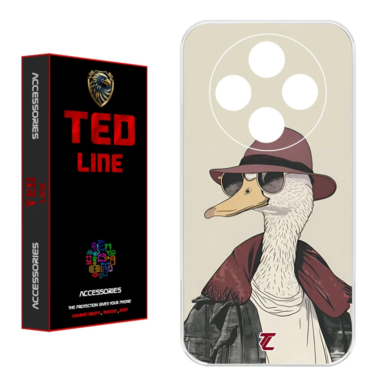 کاور تدلاین طرح اردک کد 1154 مناسب برای گوشی موبایل شیائومی Redmi 14C / Poco C75