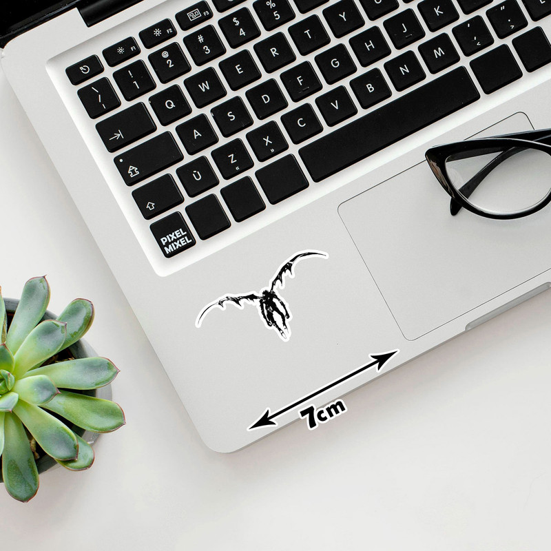 استیکر لپ تاپ پیکسل میکسل مدل انیمه دفترچه مرگ مجموعه 5 عددی