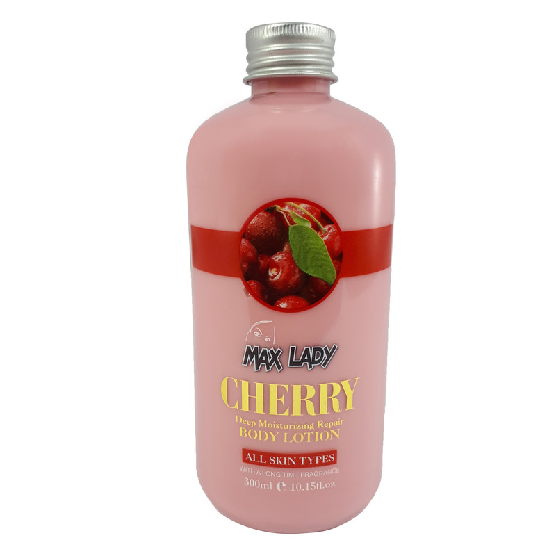 لوسیون بدن مکس لیدی مدل CHERRY حجم 300 میلی لیتر لوسیون بدن مکس لیدی مدل CHERRY حجم 300 میلی لیتر