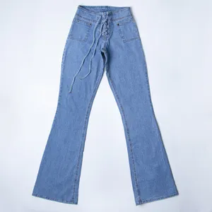 شلوار جین زنانه مدل پاچه گشاد