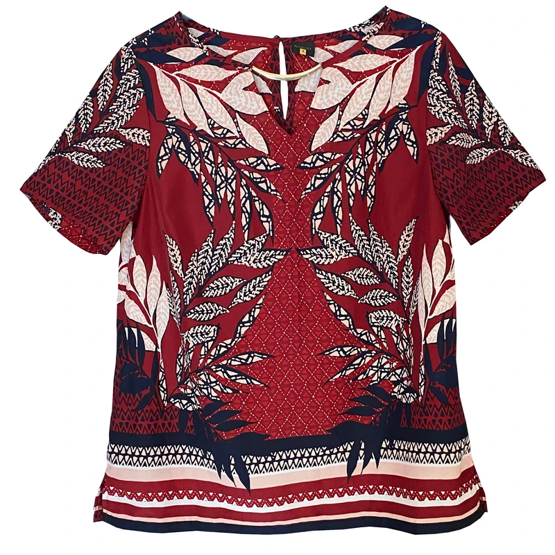 بلوز آستین کوتاه یقه گرد زنانه استفانو کوکی
مدل AG751