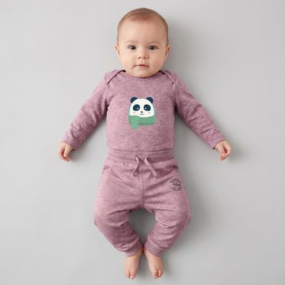 ست بادی و شلوار نوزادی نیل کوک مدل Happy Panda