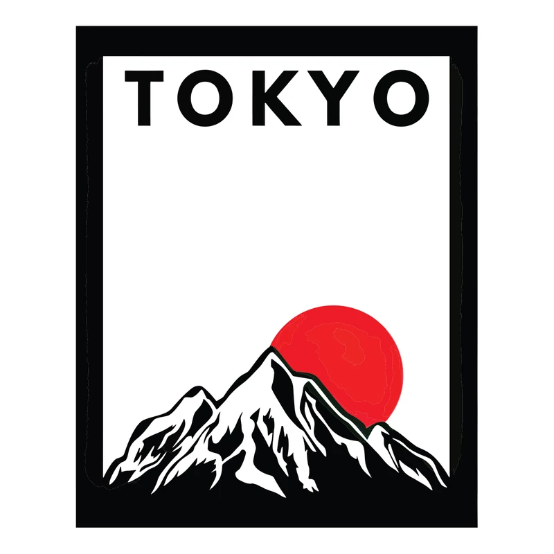 برچسب لپ تاپ پویا مارکت طرح توکیو کد 3547