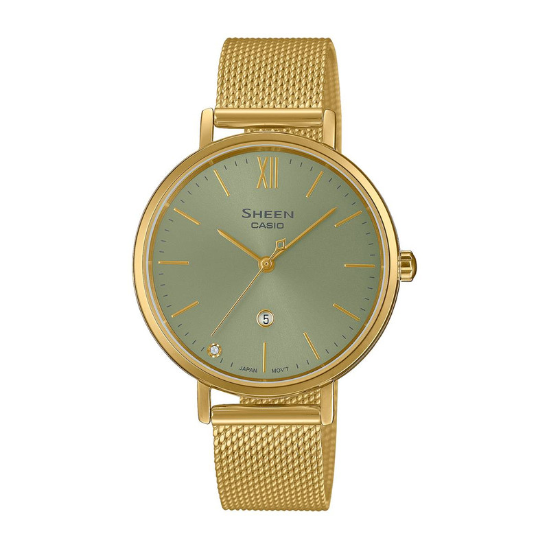 ساعت مچی عقربه‌ای زنانه کاسیو مدل SHE-4539GM-3AUDF