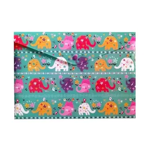 پوشه دکمه دار پاپکو مدل فیل های شاد کد P-106