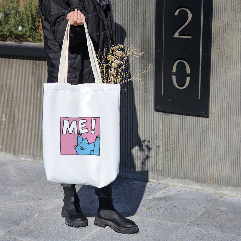 ساک خرید خندالو مدل گربه آبی کد 8592