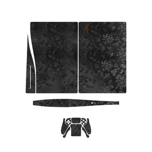 برچسب کنسول و دسته بازی PS5 ماهوت مدل Black-Wildflower