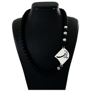 گردنبند نقره زنانه دلی جم طرح ایران کد D 531