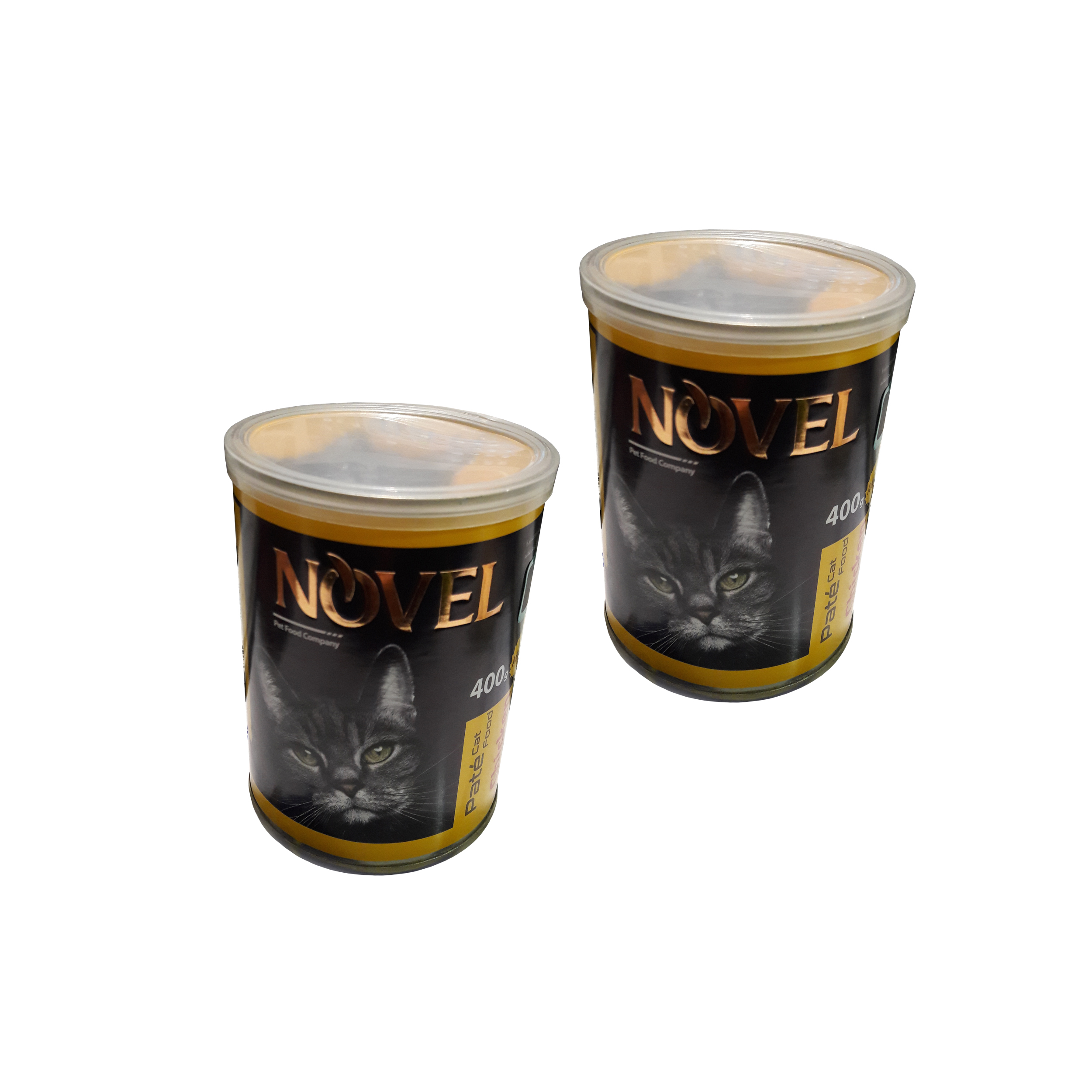 کنسرو غذای گربه نوول مدل پته مرغ وزن 400 گرم بسته 2 عددی