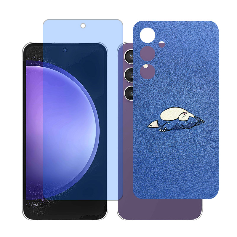 محافظ صفحه نمایش آنتی بلو گلس مدل together مناسب برای گوشی موبایل سامسونگ Galaxy S23 FE به همراه برچسب پوششی پشت گوشی  