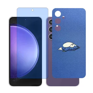 Glass together model blue cut screen protector suitable for Samsung Galaxy A55 mobile phone with back cover sticker