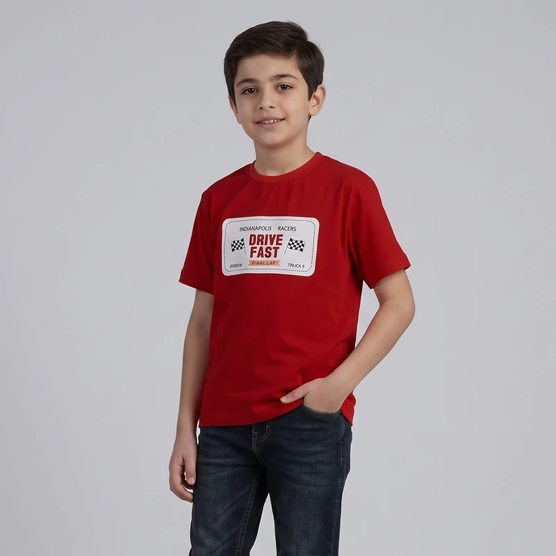 تی شرت آستین کوتاه پسرانه نخی مرینوپوش مدل 07