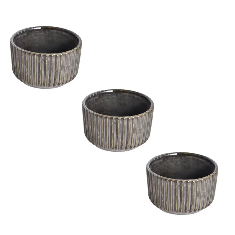 پیاله بی.وی.کی مدل شیاردار کد HS4525 مجموعه 3 عددی