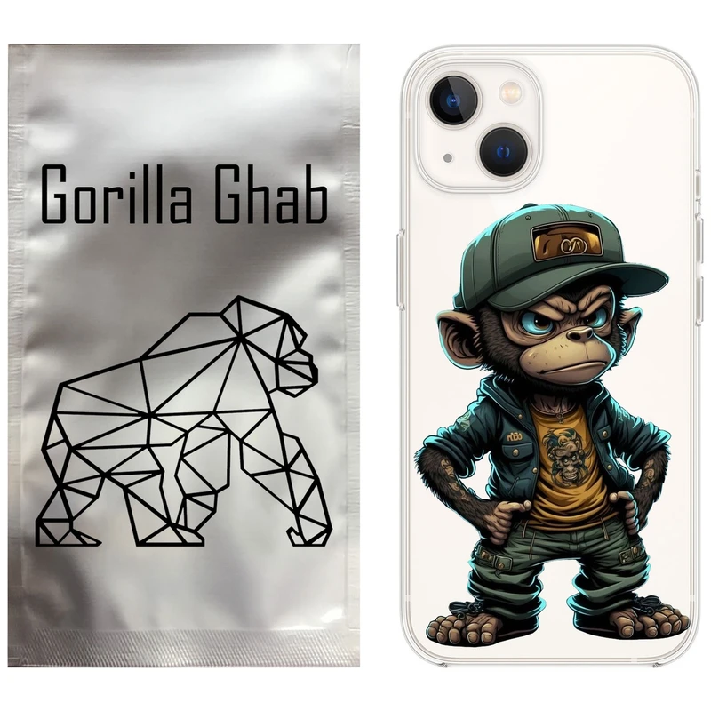 کاور گوریلا قاب مدل CLG کد 37 طرح Monkey مناسب برای گوشی موبایل اپل iPhone 13