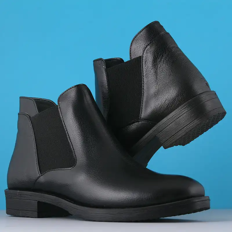 نیم بوت زنانه چرم یلسان مدل ژینا کد MSK-ZIN-616-MRC