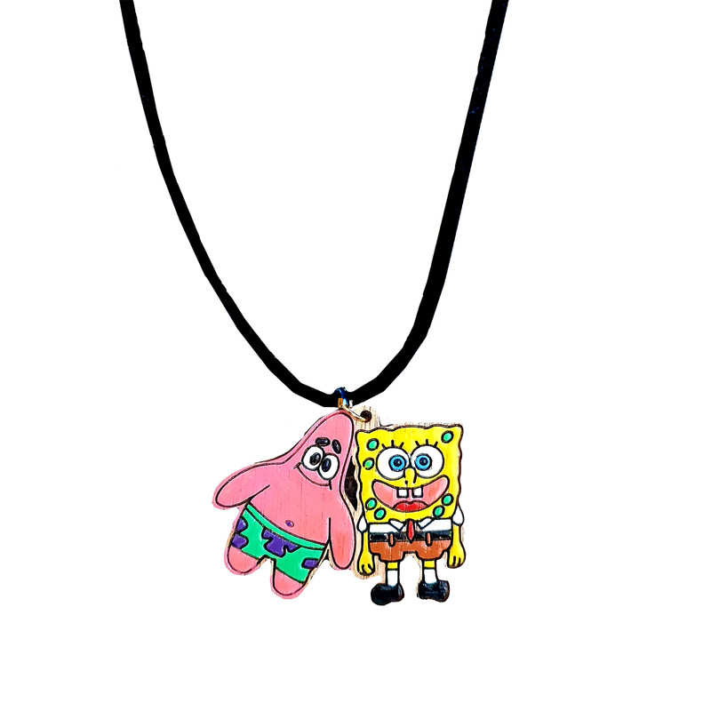 گردنبند دخترانه مدل پاتریک و باب اسفنجی گردنبند دخترانه مدل پاتریک و باب اسفنجی