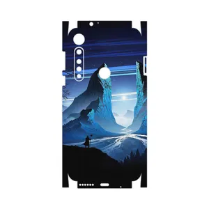 MAHOOT Blue Mountains Digital Art-FullSkin Cover Sticker for Motorola One Vision Plus