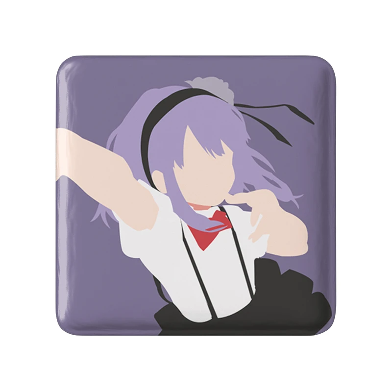 مگنت خندالو طرح شیداره انیمه داگاشی کاشی Dagashi Kashi  مدل مربعی کد 22550