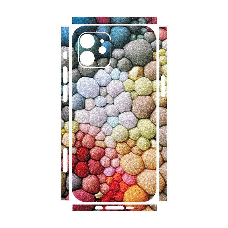 برچسب پوششی ریمکس مدل Leth طرح سنگ رنگی مناسب برای گوشی موبایل اپل iPhone 12