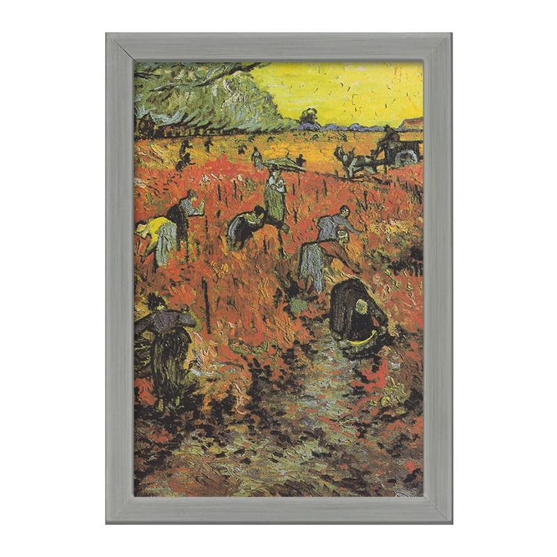 تابلو خندالو طرح تاکستان سرخ ونسان ونگوگ (Van Gogh) کد 36804